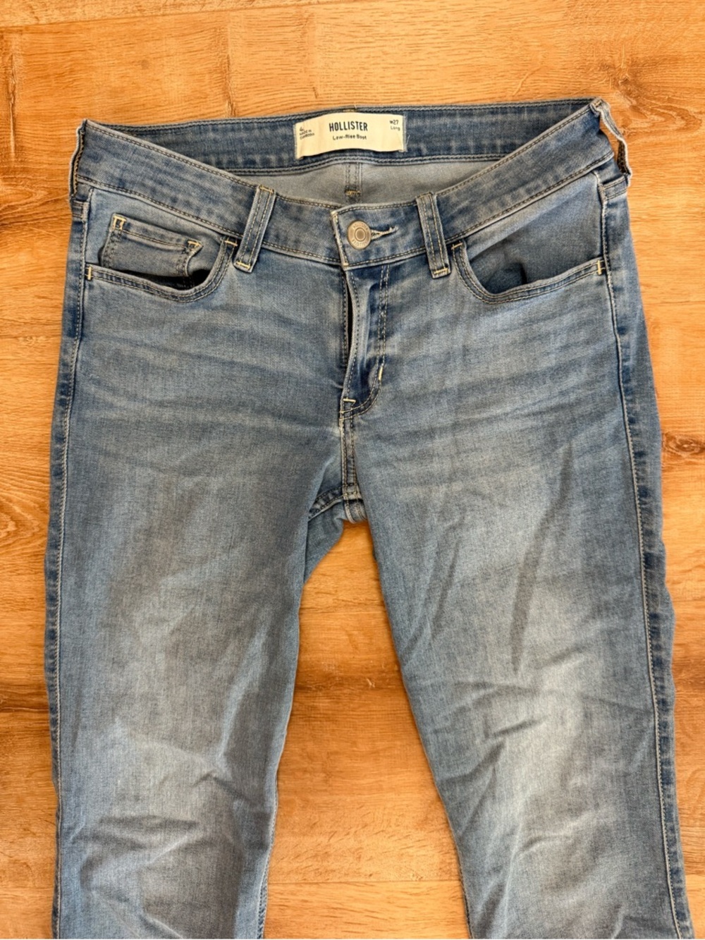 Hollister low rise boot cut jeans